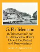 18. Sonata A Tre In F Major (TWV 42:F15) : Treble Recorder (Flute), Oboe (Violin) and BC.