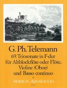 69. Triosonate In F-Dur · TWV 42:F8 : Altblockflöte (Flöte), Violine (Oboe) und BC.
