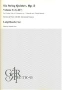 Six String Quintets, Op. 10, Vol. 3 : G.267 / edited by Alejandro Garri.