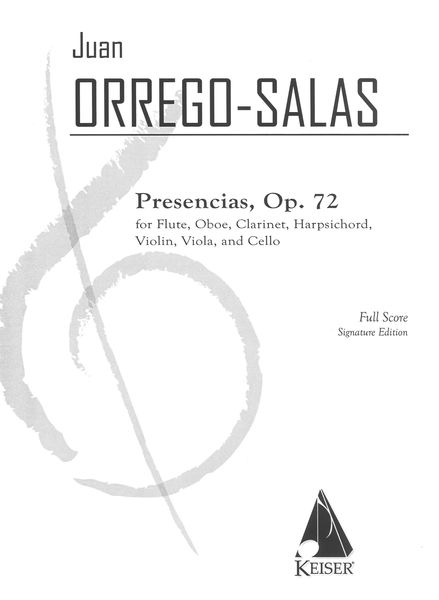 Presencias, Op. 72 : For Chamber Ensemble.