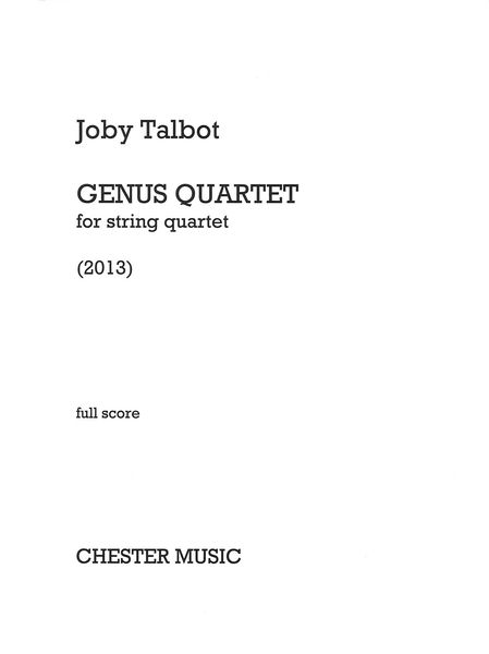 Genus Quartet : For String Quartet (2013).