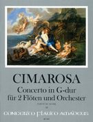Concerto In G Major : For 2 Flutes and Orchestra. Set of Parts: 6,6,4,6+Harmonie.
