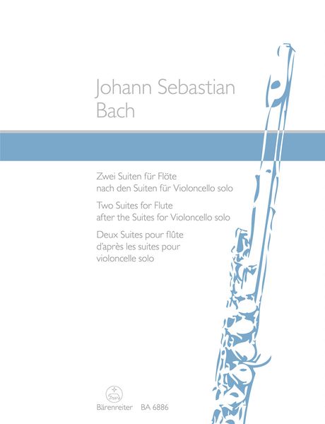 Zwei Suiten : Für Flöte - Nach Den Suiten Für Violoncello Solo / arranged by Joachim Linckelmann.