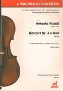 Konzert Nr. 4 C-Moll, RV 401 : Für Violoncello Solo, 2 Violinen, Viola und B. C. - Piano reduction.