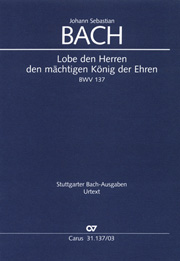 Lobe Den Herren Den Mächtigen König der Ehren, BWV 137 : Kantate Zum 12. Sonntag Nach Trinitatis.