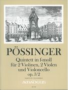 Quintett In F-Moll, Op. 3/2 : Für 2 Violinen, 2 Violen und Violoncello / Ed. Yvonne Morgan.