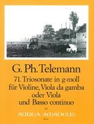 71. Triosonate In G-Moll · TWV 42:G10 : Für Violine, Viola Da Gamba Oder Viola und BC.