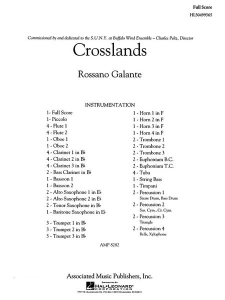 Crosslands : For Concert Band.