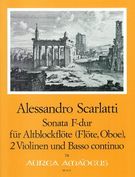 Sonata In F-Dur : Für Altblockflöte (Flöte, Oboe), 2 Violinen und BC.