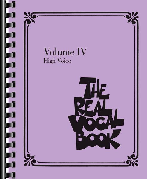 Real Vocal Book, Vol. 4 : For High Voice.