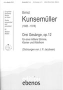Drei Gesänge, Op. 12 : Für Mittlere Stimme, Horn und Klavier.
