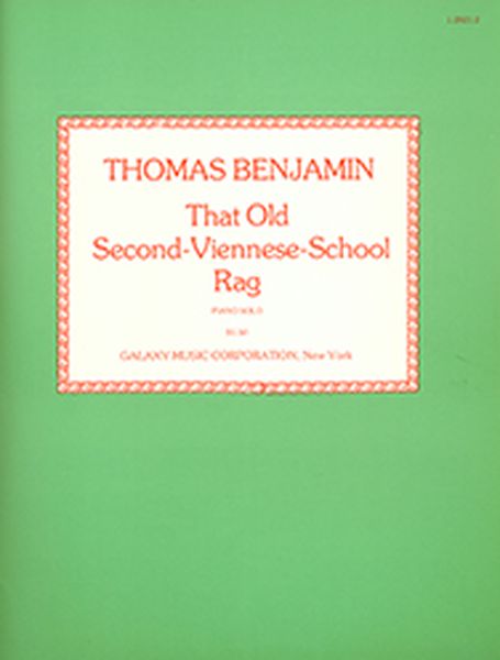 That Old Second-Viennese School Rag : For Piano.