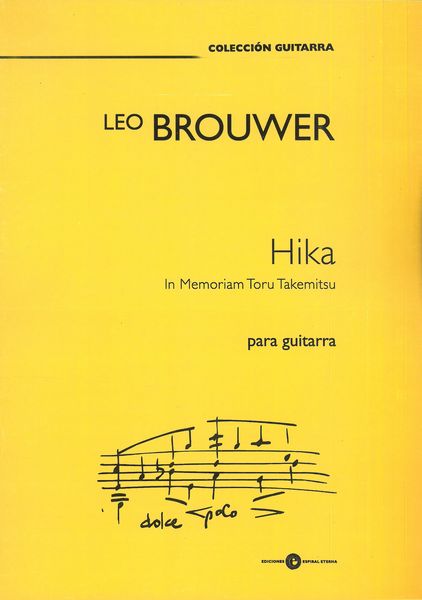 Hika - In Memoriam Toru Takemitsu : Para Guitarra (1996).