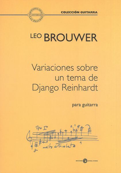 Variaciones Sobre Un Tema De Django Reinhardt : Para Guitarra (1984).