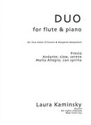 Duo : For Flute and Piano.