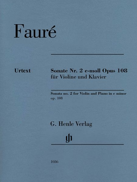 Sonata No. 2 In E Minor, Op. 108 : For Violin and Piano / edited by Fabian Kolb.