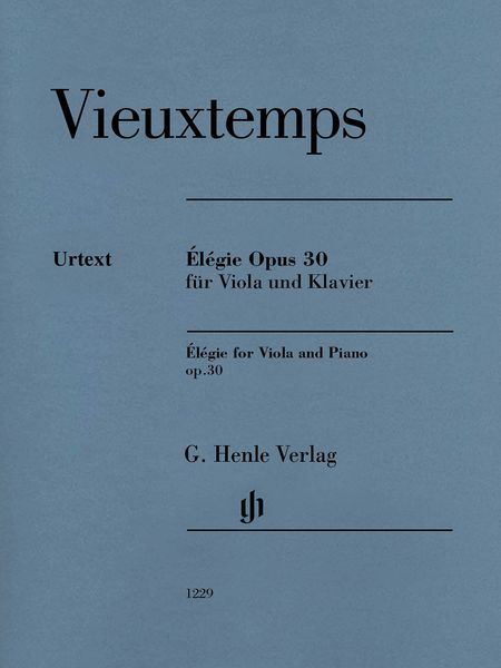 Élégie, Op. 30 : For Viola and Piano / edited by Peter Jost.