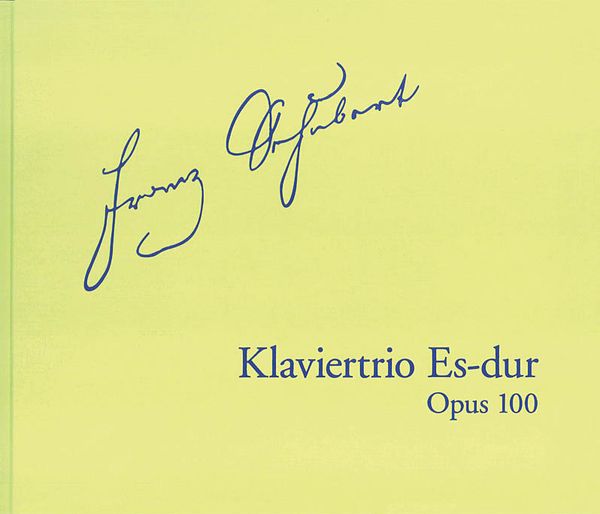 Klaviertrio Es-Dur, Op. 100, D 929 : Faksimile Nach Dem Partitur-Autograph.