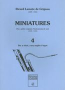 Miniatures, Vol. 4 : Per A Oboe, Corn Angles I Fagot.