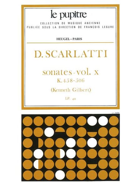 Sonatas For Clavier, Vol. 10, K458-506.