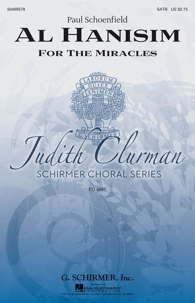 Al Hanisim (For The Miracles) : For SATB Choir With Piano / edited by Judith Clurman.