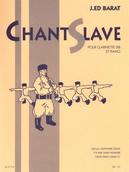 Chant Slave : Pour Clarinette Si Flat Et Piano.