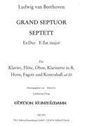 Grand Septuor - Septett Es-Dur : Für Klavier, Flöte, Oboe, Klarinette, Horn Fagott und Kontrabass.