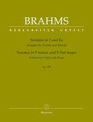 Sonaten In F und Es, Op. 120 : Für Violine und Klavier / Ed. Clive Brown and Neal Peres Da Costa.