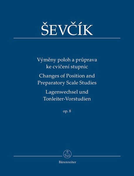 Changes Of Position and Preparatory Scale Studies, Op. 8 / edited by Jaroslav Foltyn.