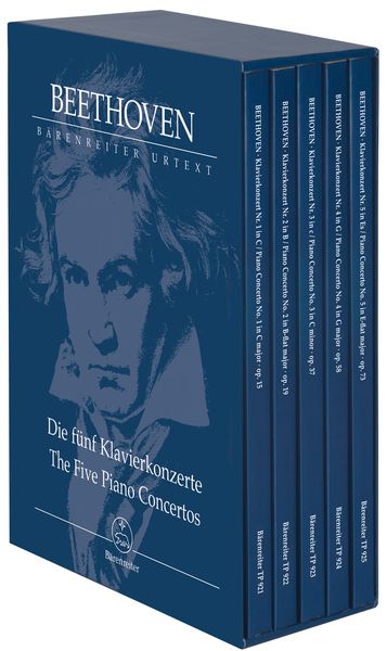 Fünf Klavierkonzerte = The Five Piano Concertos, In 5 Volumes / edited by Jonathan Del Mar.