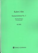Kamarisinfonia No. 3 : For Alttosaksofonille Ja 20 Soolojouselle (1996).