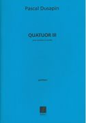 Quatuor III : Pour Quatuor A Cordes (1992).