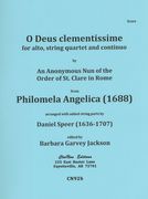 O Deus Clementissime, From Philomela Angelica (1688) : For Alto, String Quartet and Continuo.
