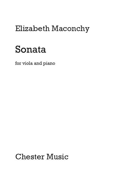Sonata : For Viola and Piano (1937).