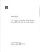 My Heart's In The Highlands : Für Countertenor (Oder Alt), Violine, Viola, Violoncello und Klavier.