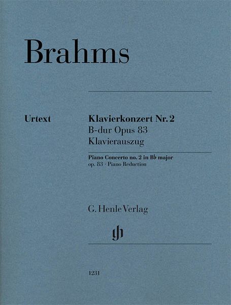 Klavierkonzert Nr. 2 B-Dur, Op. 83 : Klavierauszug / edited by Johannes Behr.