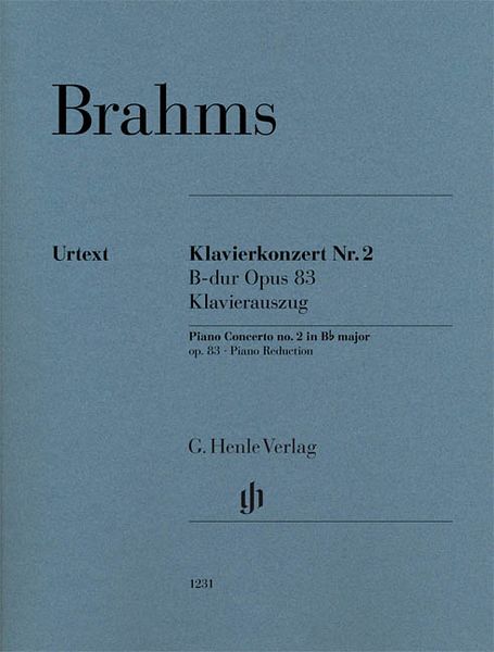 Klavierkonzert Nr. 2 B-Dur, Op. 83 : Klavierauszug / edited by Johannes Behr.