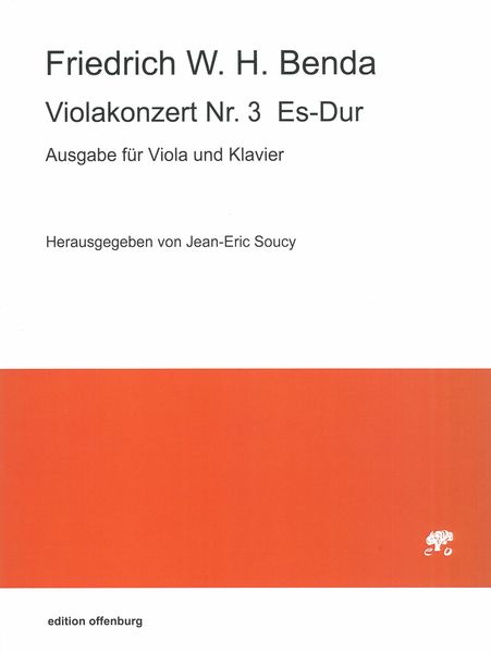 Violakonzert Nr. 3 Es-Dur - reduction For Viola and Piano / edited by Jean-Eric Soucy.