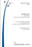 Aufbruch : Für Oboe, Violoncello, Sprecher/In und Steinpaar (Claves) (2013).