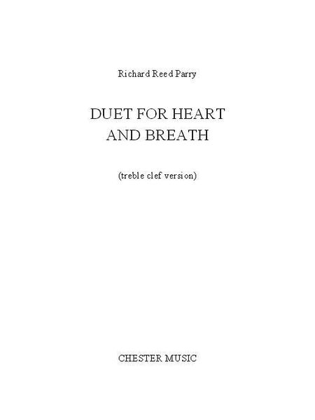 Duet For Heart and Breath : For Viola and Piano (Treble Clef Version).