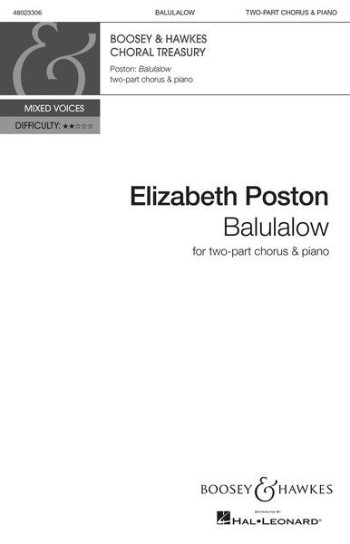 Balulalow : For Two-Part Chorus and Piano.