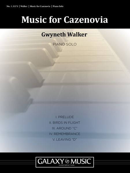 Music For Cazenovia : For Piano Solo (2013).