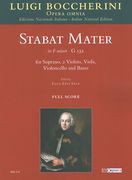 Stabat Mater In F Minor, G 532 : For Soprano, 2 Violins, Viola, Cello & Basso / Ed. Luca Levi Sala.