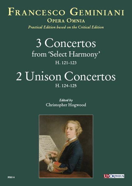 3 Concertos From Select Harmony, H.121-123; 2 Unison Concertos, H.124-125 / Ed. Christopher Hogwood.