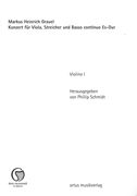 Konzert Es-Dur : Für Viola, Streicher und Basso Continuo / edited by Phillip Schmidt.