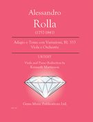 Adagio E Tema Con Variazione, Bi. 333 : For Viola and Orchestra / Piano Red. by Kenneth Martinson.