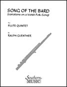 Song Of The Bard - Variations On A Welsh Folk Song : For Flute Quintet.