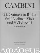 24. Quintett In B-Dur : Für 2 Violinen, Viola und 2 Violoncelli / edited by Yvonne Morgan.