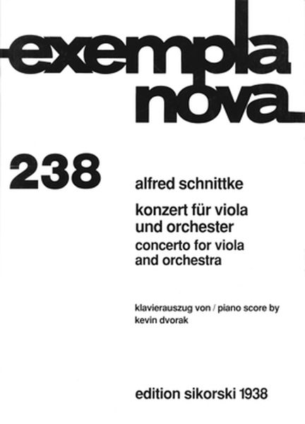 Concerto : For Viola and Orchestra - Piano reduction by Kevin Dvorak.