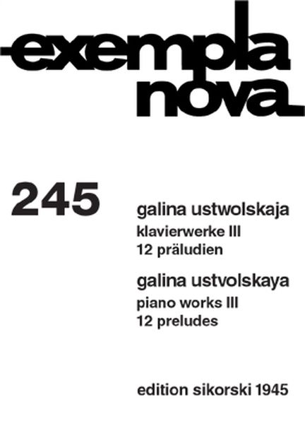 Piano Works III : Twelve Preludes (1953).
